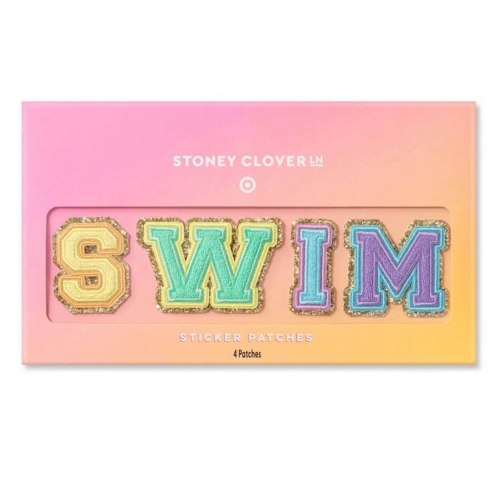 NWT Stoney Clover Lane x Target “SWIM" Letter Sticker Patches